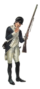Soldado estadounidense, Infantería ligera, 1780.